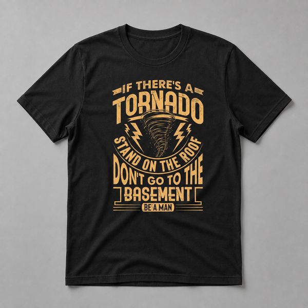 Tornado Stand on the Roof Short Sleeve T-shirt