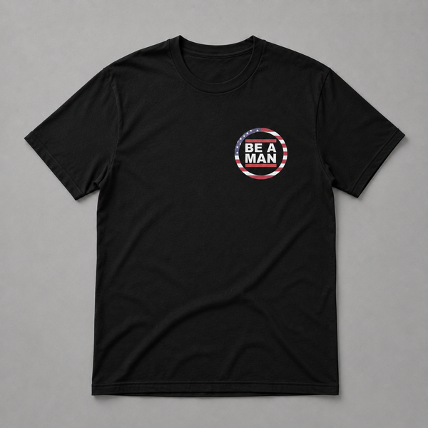 America BAM Small Logo Left Breast Short Sleeve T-shirt