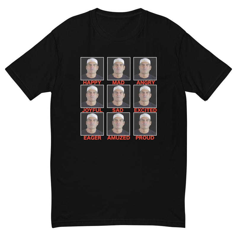 9 faces of man Short Sleeve T-shirt