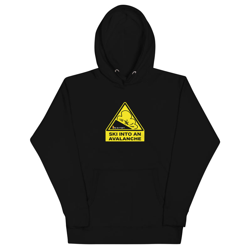 Ski Into an Avalanche Unisex Hoodie