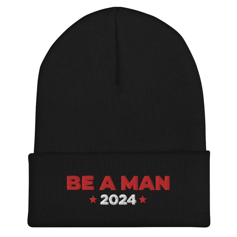 BE A MAN 2024 (Cuffed Beanie) - Boston Be a Man 